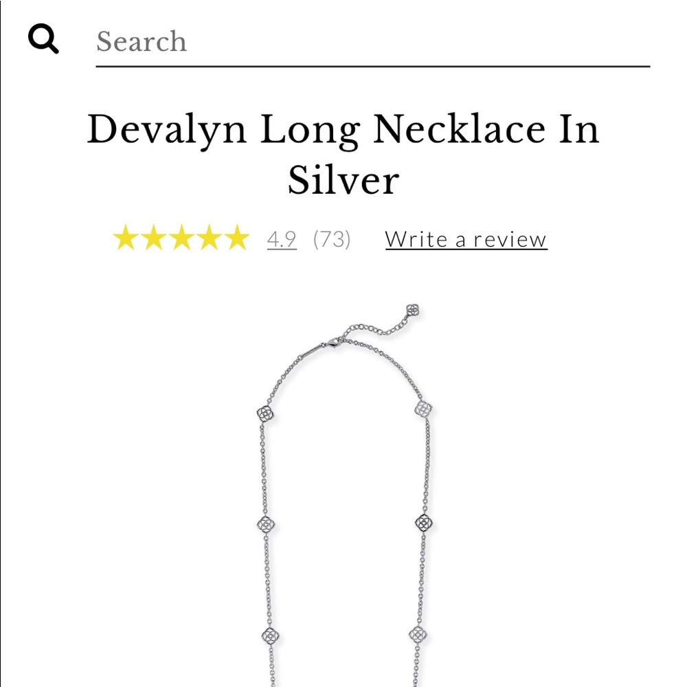 Kendra Scott Devalyn Necklace in Silver